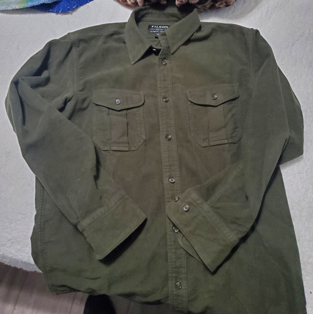 Filson Co. Dark Olive Button Down Shirt